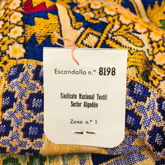 Cotton Embroidered Tapestry Table Topper Made In Barcelona Square 49 x 49 Inches - Picture 8 of 8